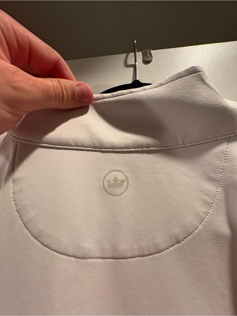 Peter Millar Crown Sport Perth Performance Quarter Zip Pullover White Men's S - Picture 3 of 6